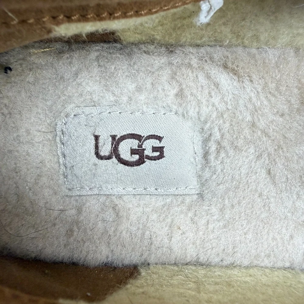 UGG Dex Slippers Moc Toe Loafers Mens 12 Chestnut Suede Casual Everyday Modern